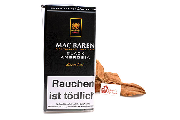 Mac Baren Black Ambrosia Loose Cut Pipe tobacco 50g Pouch